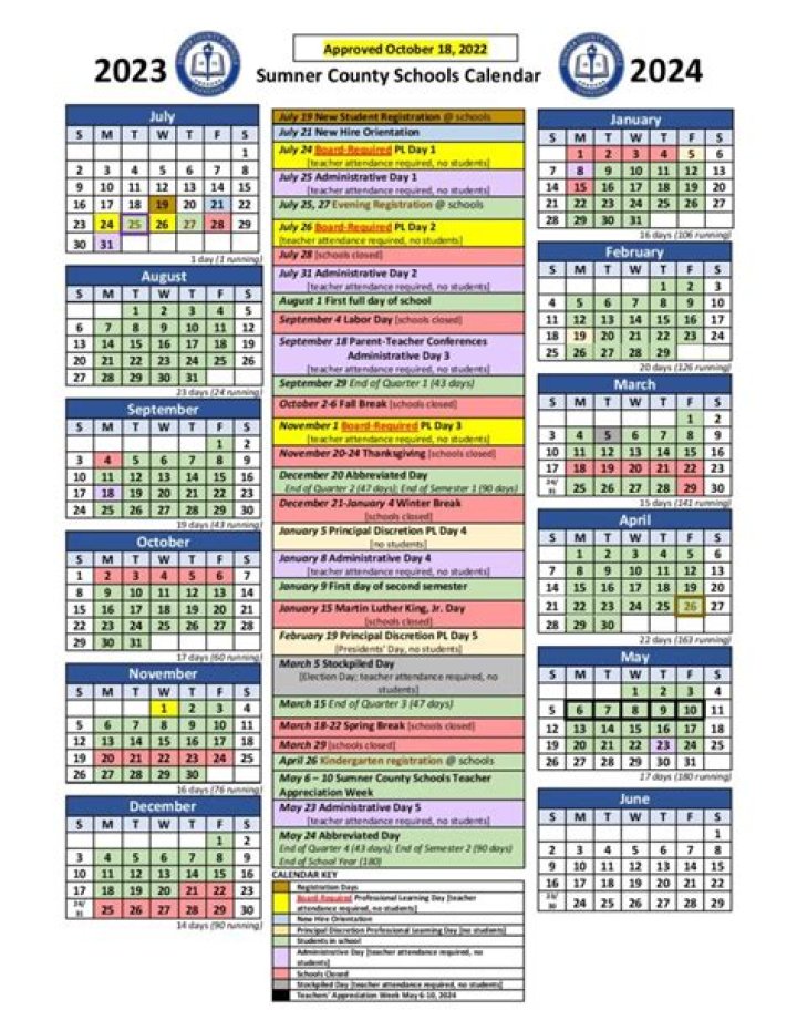 Sumner County 2023 Calendar Printable Word Searches