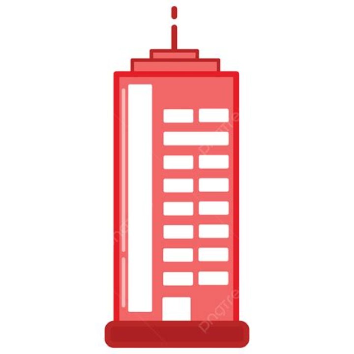 Tall Building Clipart Vector, Tall Building Red, Tower, Tall Building