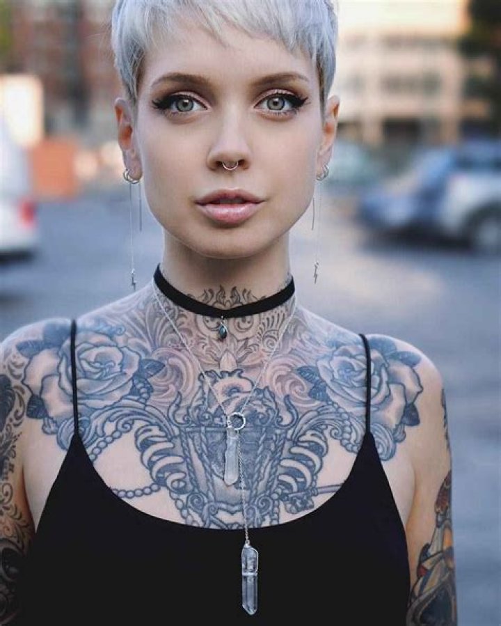 Tattoo model's naked dress sparks frenzy as she ends up on Times Square