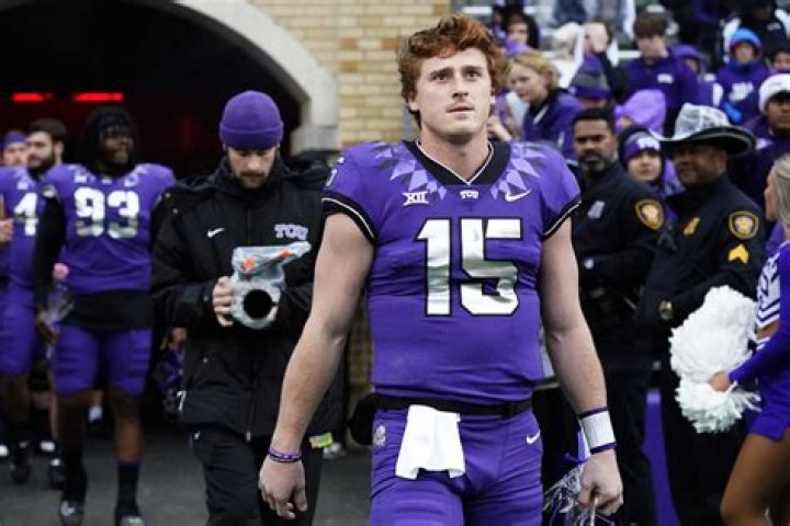 TCU Football Astros president Reid Ryan shows off World Series trophy