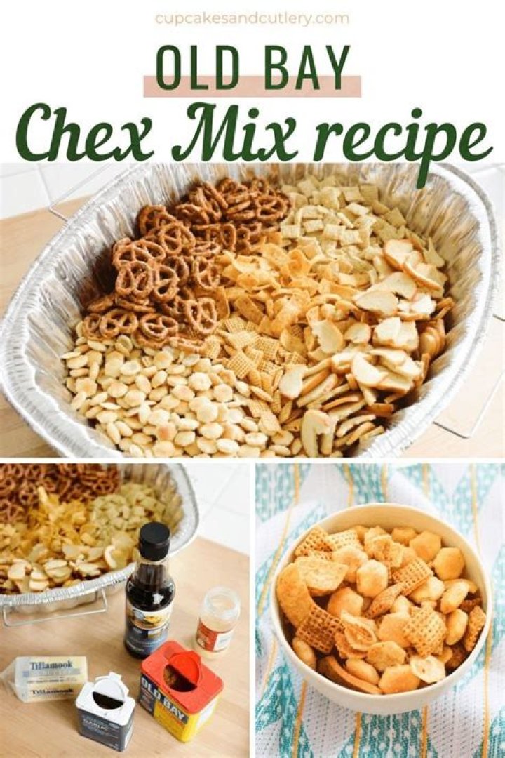 The Best Ever Chex Mix Recipe with Old Bay Recipe Recipes, Chex mix
