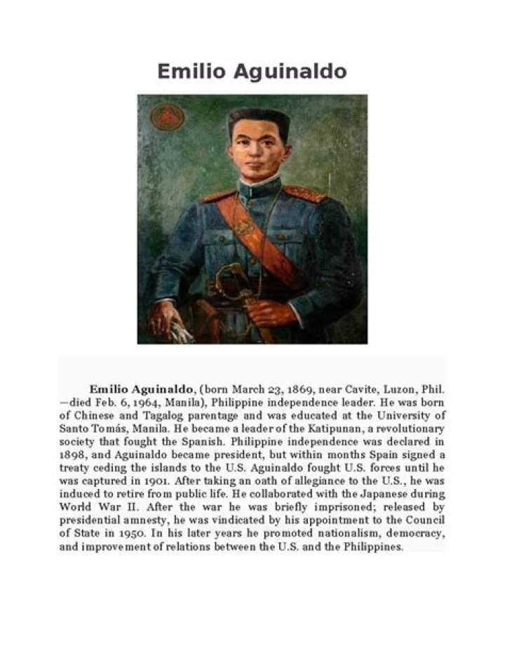 The Homage to Emilio Aguinaldo in Spain by Paolo Gabriel Romero Medium