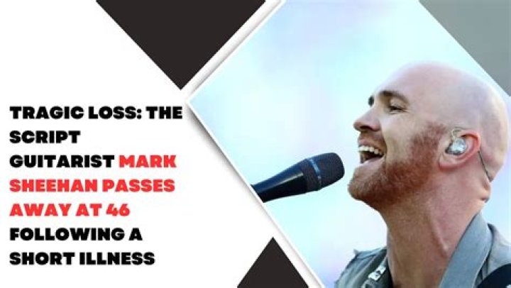 The Script guitarist Mark Sheehan dies at 46 following 'brief illness'