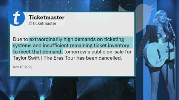Ticketmaster cancels public sale of Taylor Swift concert