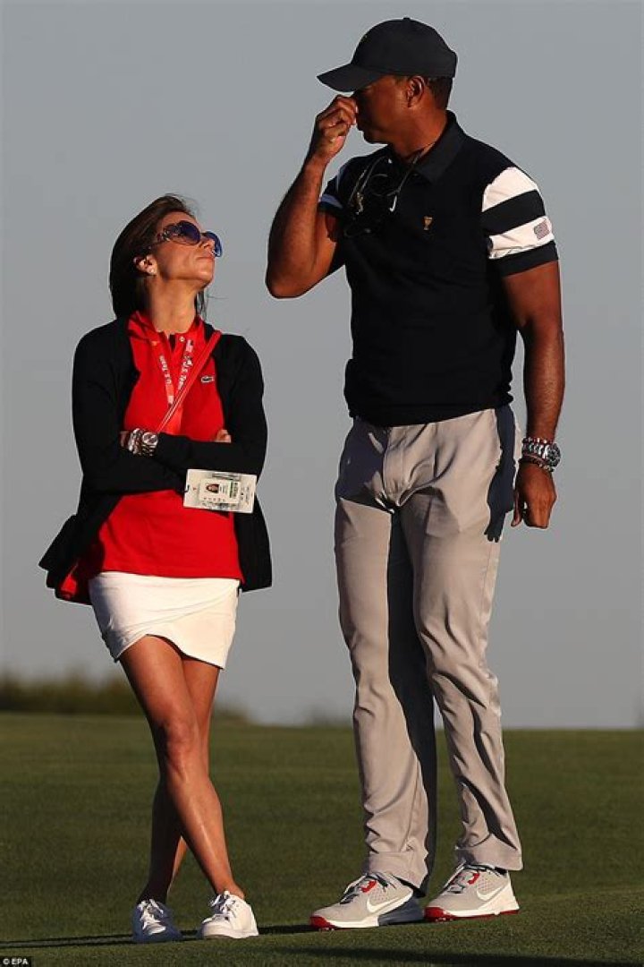 Tiger and his new lady, Erica Herman