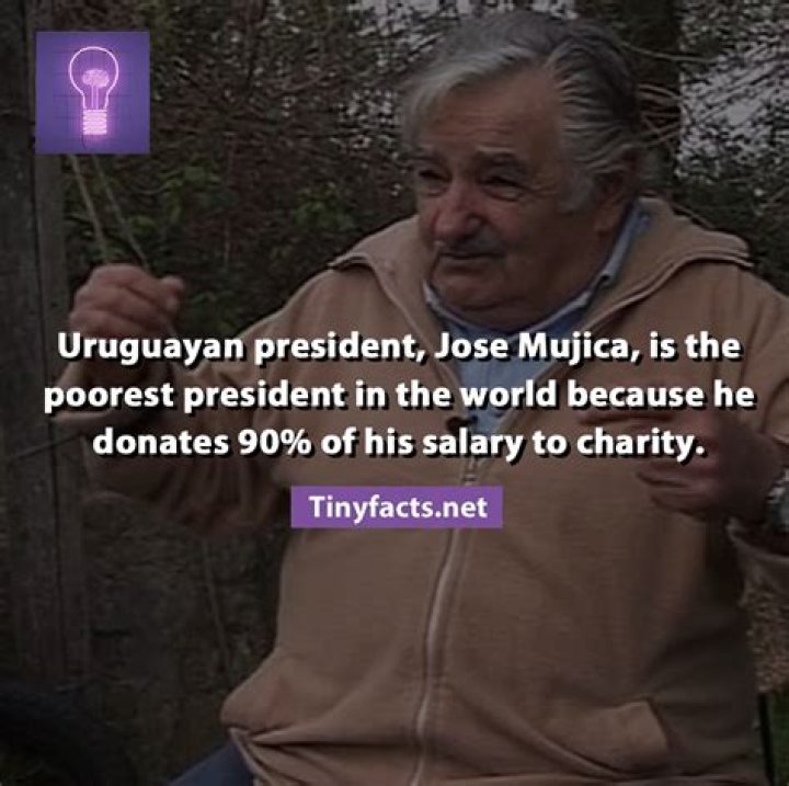 TinyFacts (Urguayan president Jose Mujica is the poorest...)