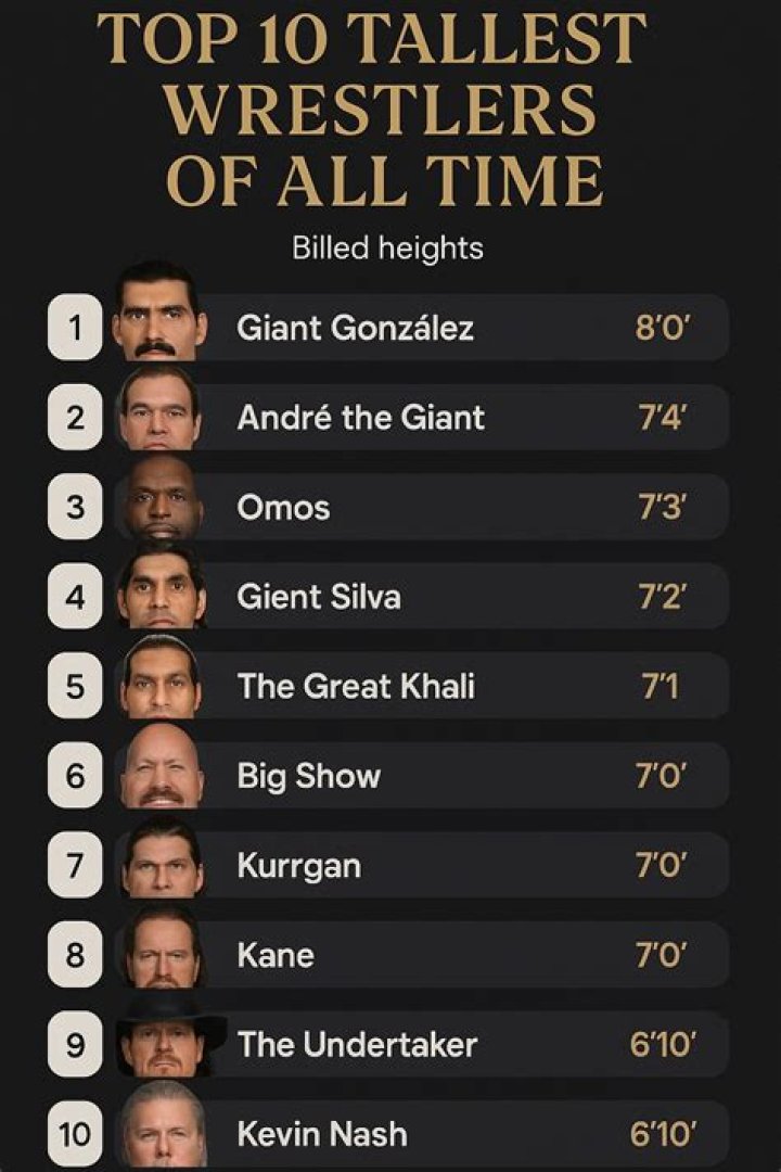 Top 10 Tallest Wrestlers Of All Time NSNBC