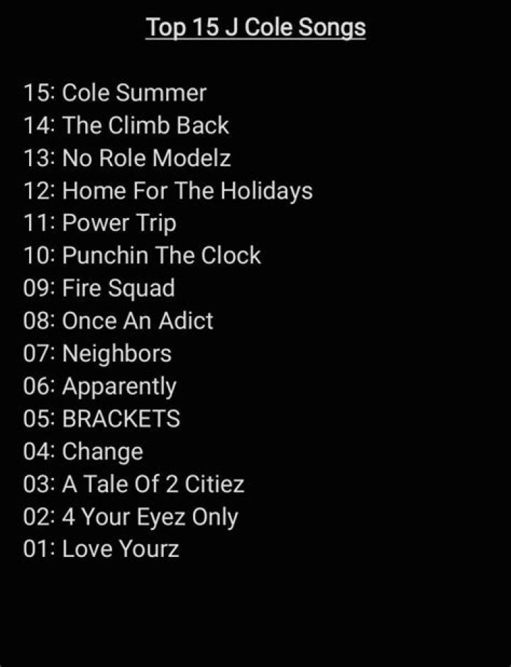 Top 15 J. Cole Songs of All Time (Part 2)