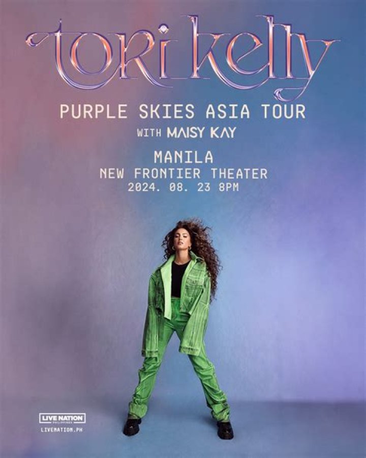 Tori Kelly Information Live Nation Asia