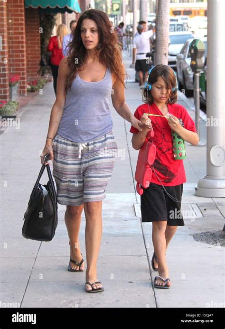 Vanessa Ferlito and her son Vince out in Beverly Hills Featuring