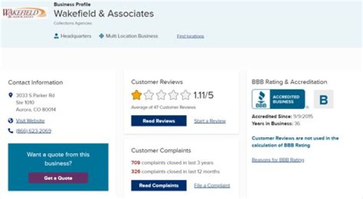 Wakefield And Associates Scam Check Are They Into Collections?