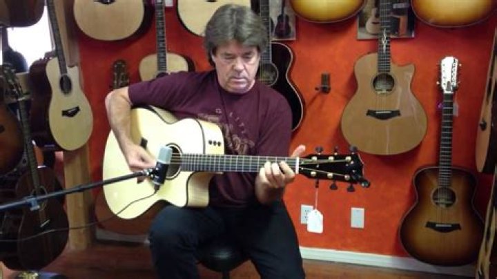 Wayne Johnson LA Guitar Sales playing a Custom Taylor Grand Orchestra