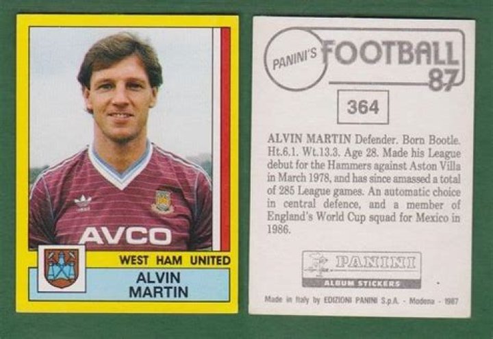 West Ham United Alvin Martin Wishing happy birthday West Ham United