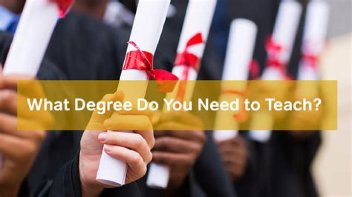 What Degree Do You Need To Be A High School Teacher INFOLEARNERS