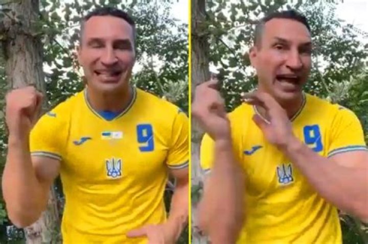 Wladimir Klitschko makes video message about England vs Ukraine Euro