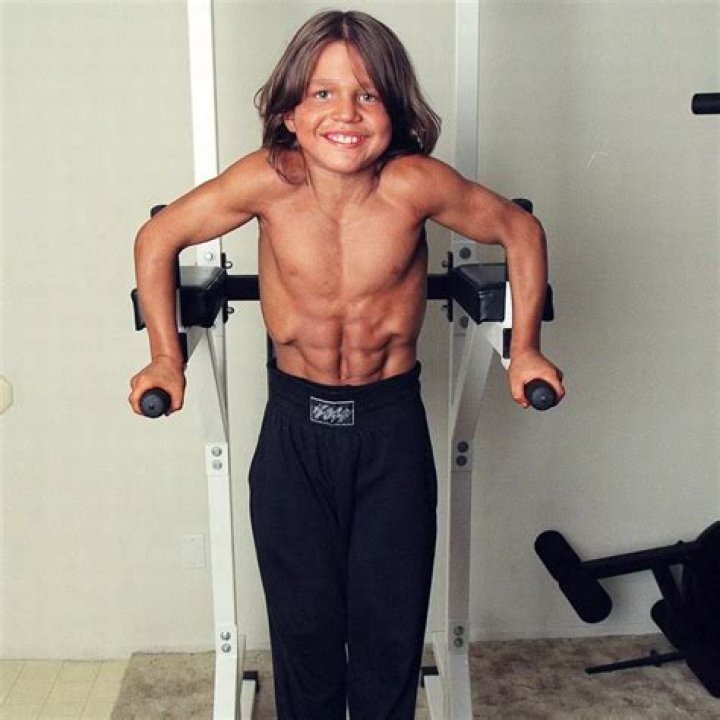 Young Bodybuilder Richard Sandrak At The Age Of 10 At The