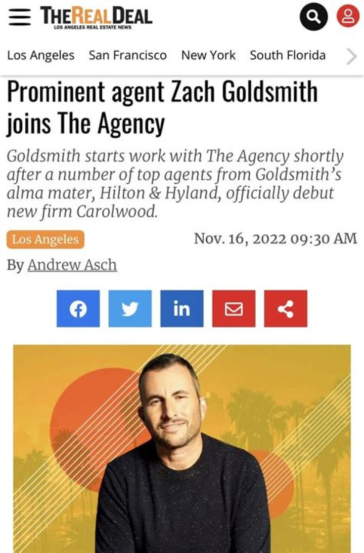 ZACH GOLDSMITH